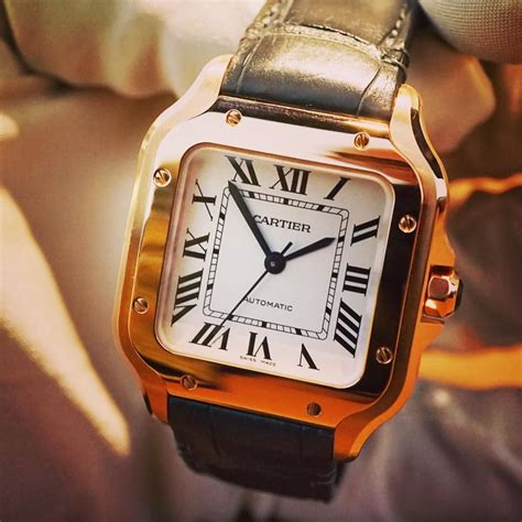 cartier cdr094885|cartier gold leather watch.